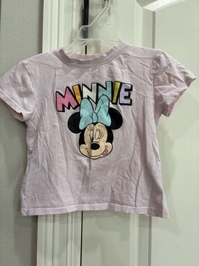 H&M Disney Minnie Mouse pink short sleeve tshirt in 3/4T GUC
